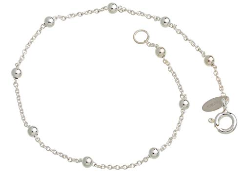 Erbskette Armband mit Kugeln Silberarmband Breite 1,3mm 925 Silber Länge wählbar von 16cm-23cm