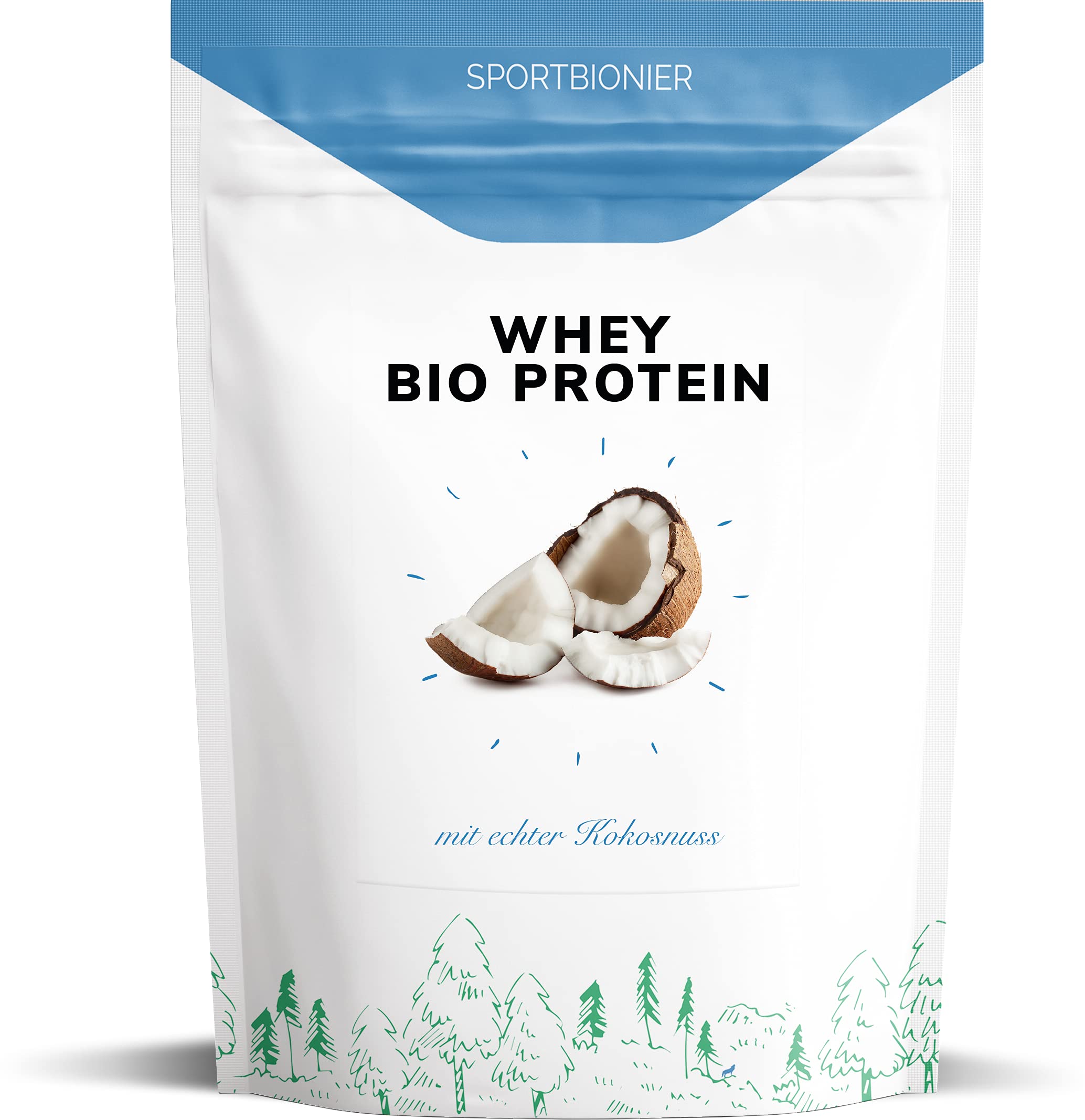 BIO WHEY Protein-Pulver Kokos 500 g - 100 % Natürlicher Eiweißshake nur 2 Zutaten & ohne Zusatzstoffe – Hochwertiges Eiweißpulver aus Bio-Milch - Hergestellt in Österreich (Kokosnuss, 500 g)