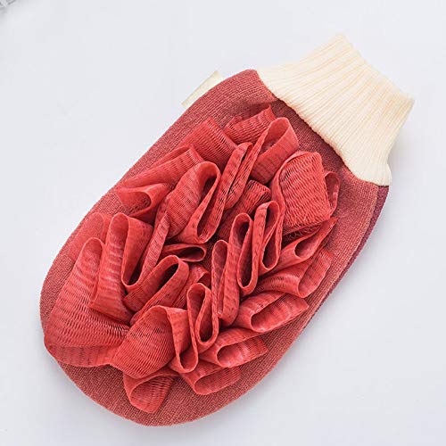 zxb-shop Peeling-Handtuch 1 STÜCKE Peeling Dual-Zweck Duschen-Baselbad Blume Badetuch Viskose/Schwamm/PE Badezimmerzubehör Peeling Mikroabrasion Handtuch (Color : A)