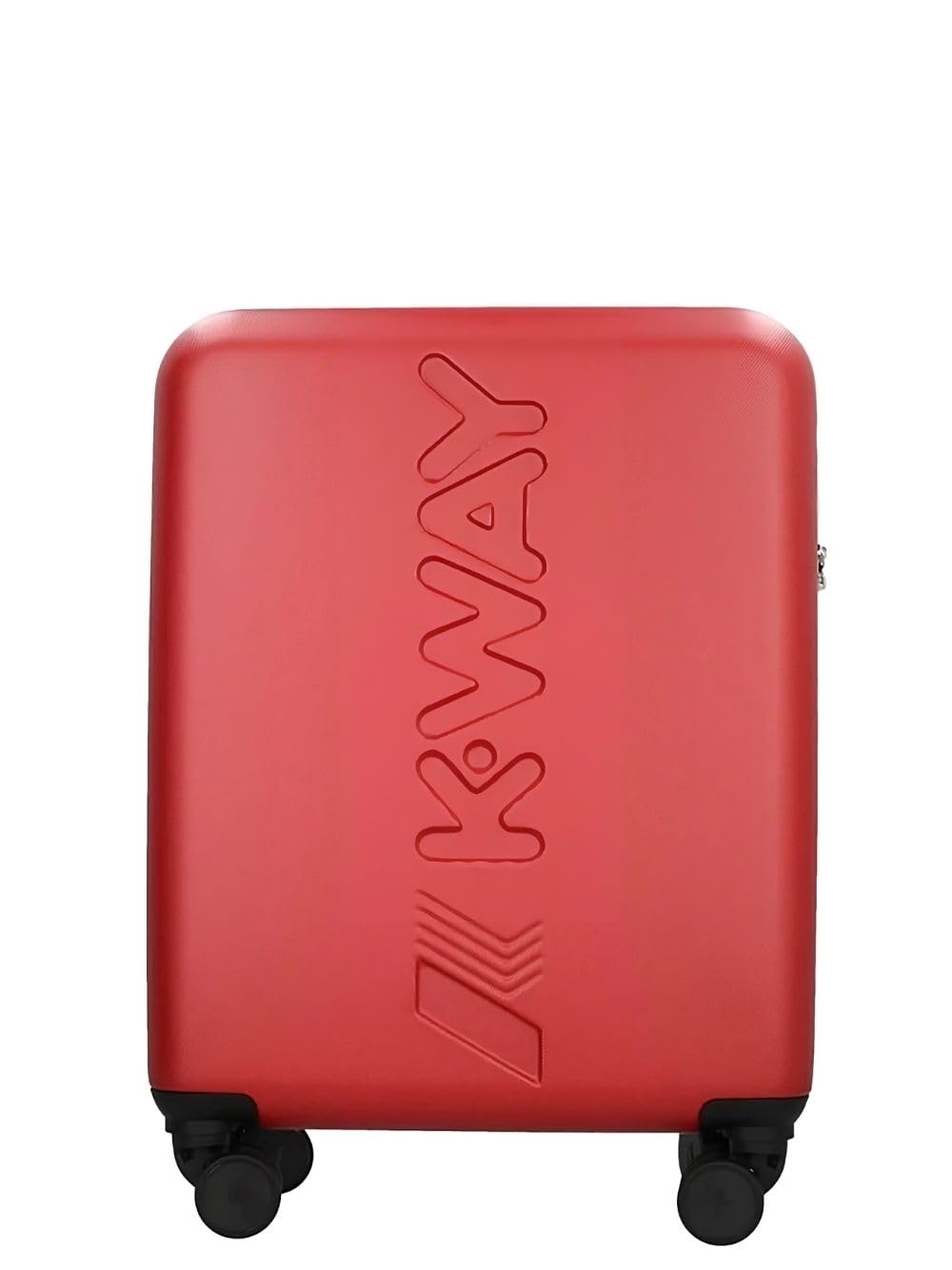 K-way K-AIR Hartschalenkoffer für unterwegs, perfekte Größe für den Transport in der Kabine. Das Zubehör verfügt über vier Rollen für maximale Bewegungsfreiheit, zwei Taschen mit Reißverschluss am