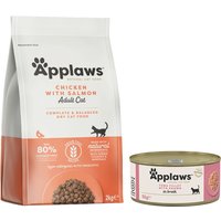 Applaws mit Hühnchen & Lachs | 2X 2kg Katzenfutter trocken