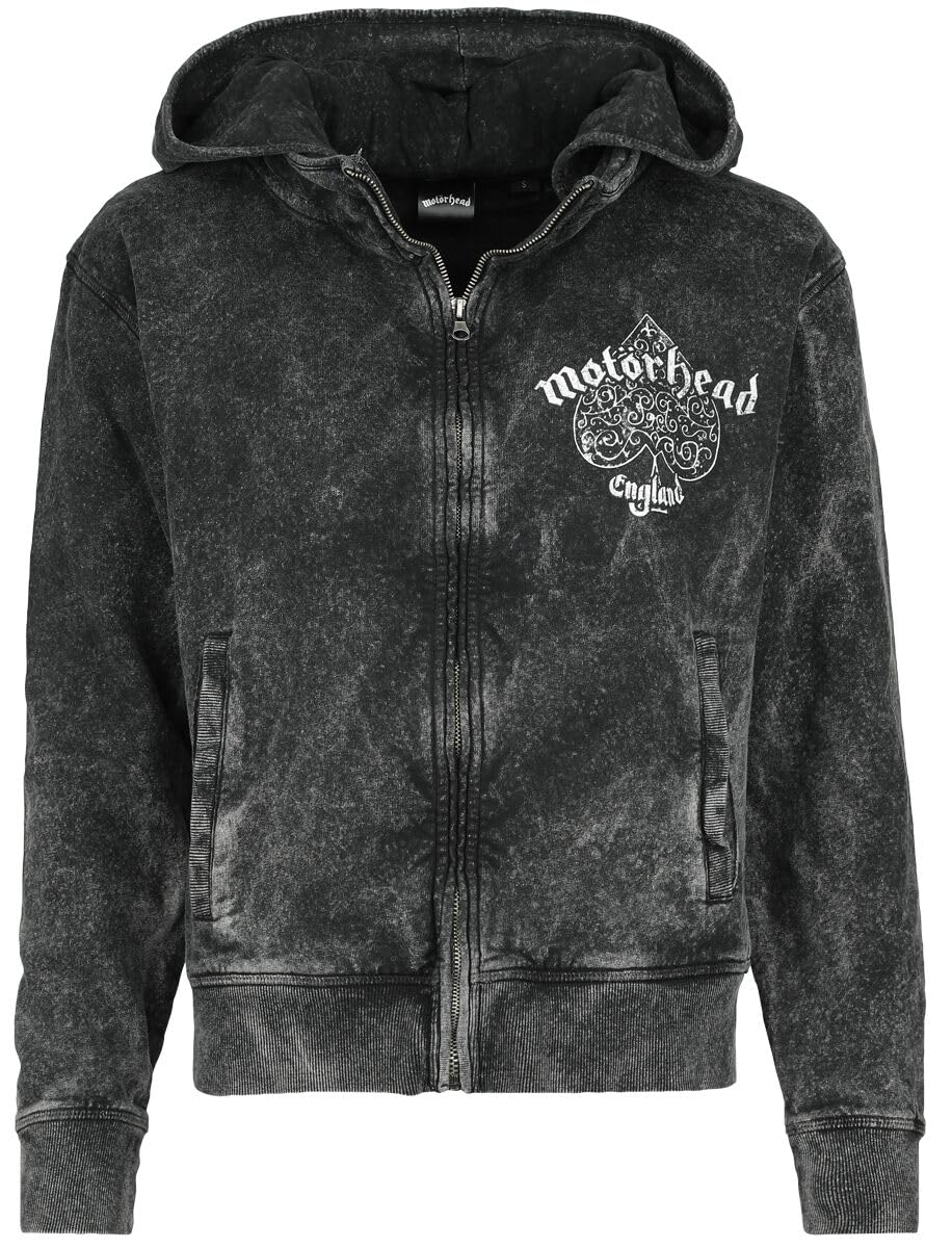 Motörhead Ace of Spades Frauen Kapuzenjacke grau M 100% Baumwolle Band-Merch, Bands