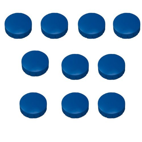100 Magnete, Ø 24mm, Haftmagnete für Whiteboard, Kühlschrankmagnet, Magnettafel, Magnetwand, Magnet Rund Blau