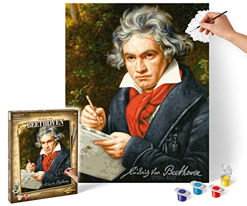 Schipper 609130834 Malen nach Zahlen, Ludwig Van Beethoven - Bilder malen für Erwachsene, inklusive Pinsel und Acrylfarben, 40 x 50 cm