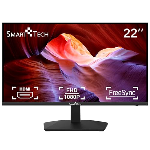 Smart Tech PC-Display 22 Zoll 215N01FVF FHD Platte VA -5ms-HDMI-VGA