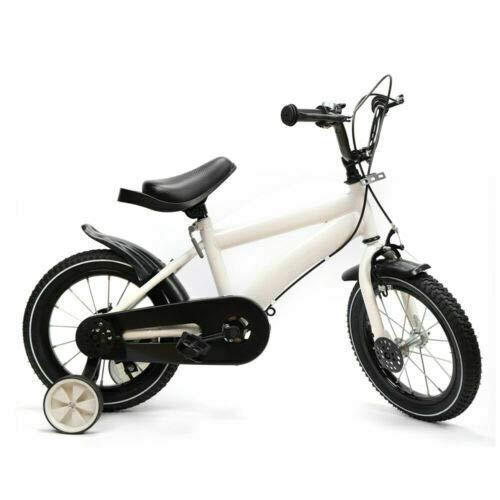 sujrtuj 14 Zoll Qualitäts Kinderfahrrad Fahrrad mit Stützräder Bike Anti-Rutsch Fahrrad