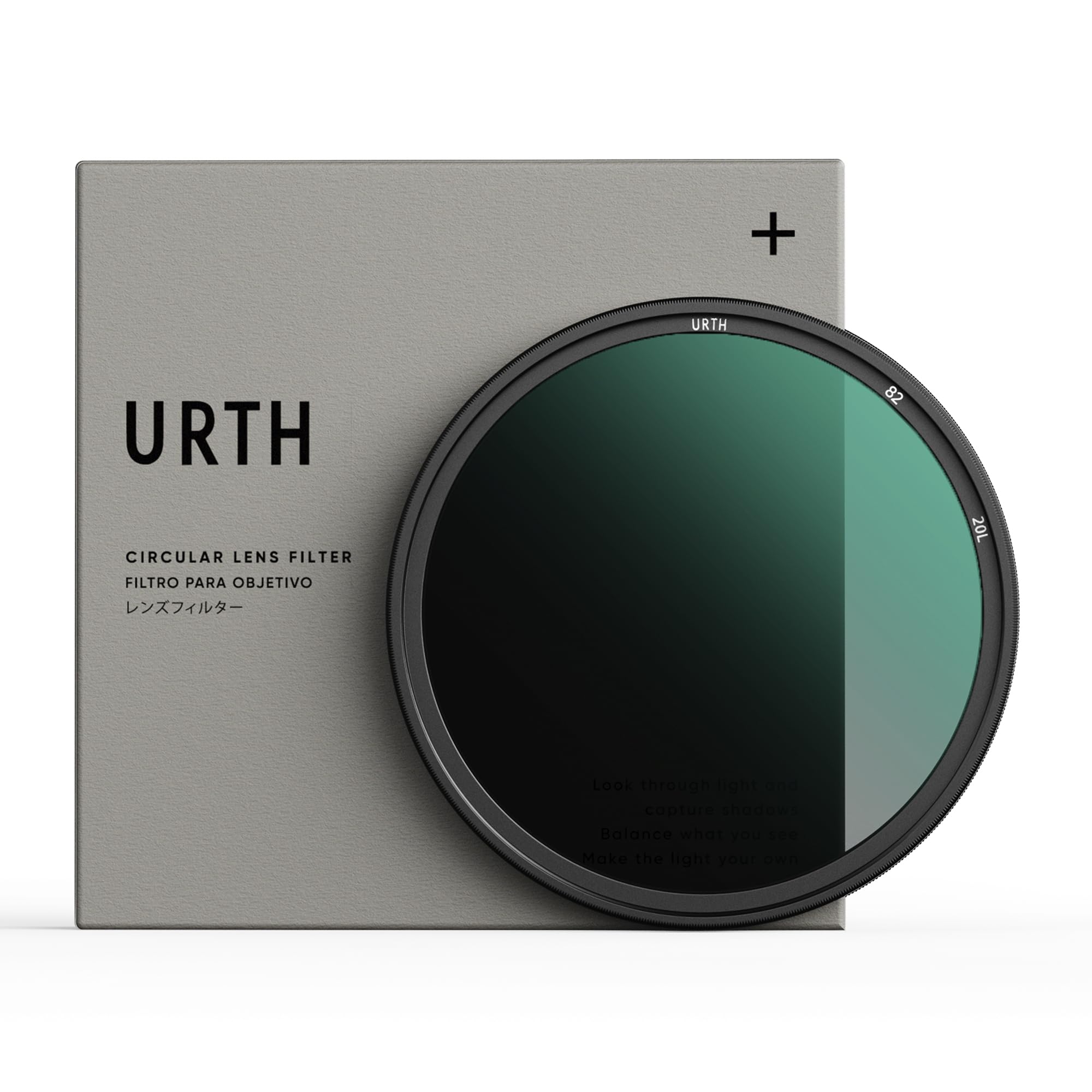 Urth 82 mm Graufilter ND4 (2 Stop) ND Filter (Plus+)