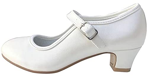 La Senorita Spanische Flamenco Schuhe - Ivory Weiß (42 EU)