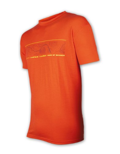 Sensor Herren Merino Active PT Tee ss T-Shirt, Rot, S