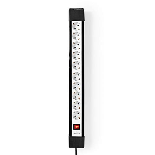 TronicXL Premium Steckdosenleiste 10-fach Verteiler steckdose 10er 10fach Adapter Stecker Weiche 10-Wege ein aus schalter Schutzkontakt 3m