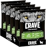 CRAVE Premium Trockenfutter mit Lamm & Rind für Hunde – Getreidefreies Adult Hundefutter mit hohem Proteingehalt – 5 x 1 kg