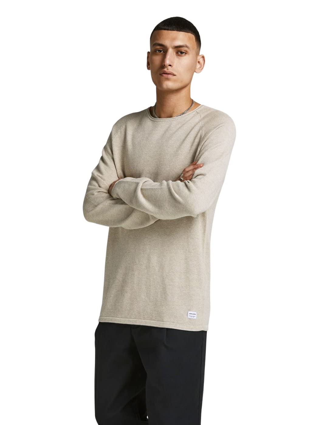 Jack & Jones Essential Hill Knit Crew Neck Herren - L