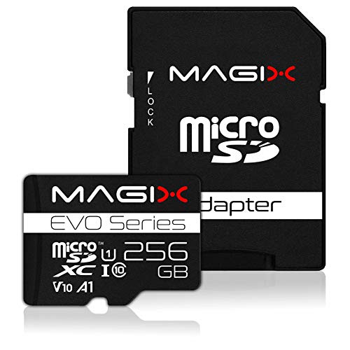 Magix MicroSD Speicherkarte EVO Series Klasse10 V10 + SD Adapter bis zu 80 MB/s (256GB)