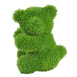 AniPlants Gartenfigur Bär seitlich 50 cm groß Kunstrasen Gartenverzierung Gartendeko Top
