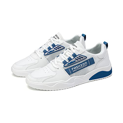 DEBAIJIA Herren Sneaker Weiße Laufschuhe Männer Turnschuhe rutschfeste Sportschuhe Freizeitschuhe Klassisch Straßenlaufschuhe Walkingschuhe EU 42 Blau