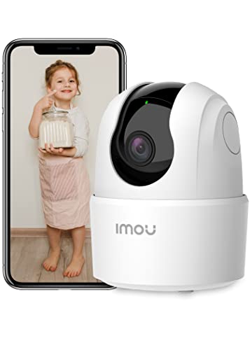 Imou WiFi Überwachungskamera Innen, 1080P WLAN IP Kamera, Bewegungsverfolgung mit Sirene, Babyphone mit KI-Erkennung, Zwei-Wege-Audio und Nachtsicht(Ranger 2C, 2,4GHZ)
