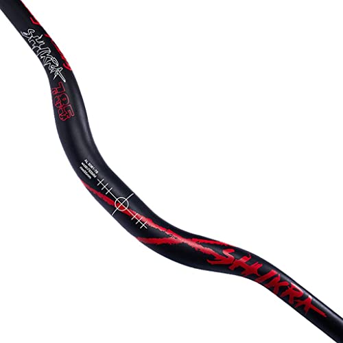 SM SunniMix Fahrralenker Rennrad Mountainbike MTB Lenker Riser Bar 31,8 x 785 mm - Schwarz + Rot