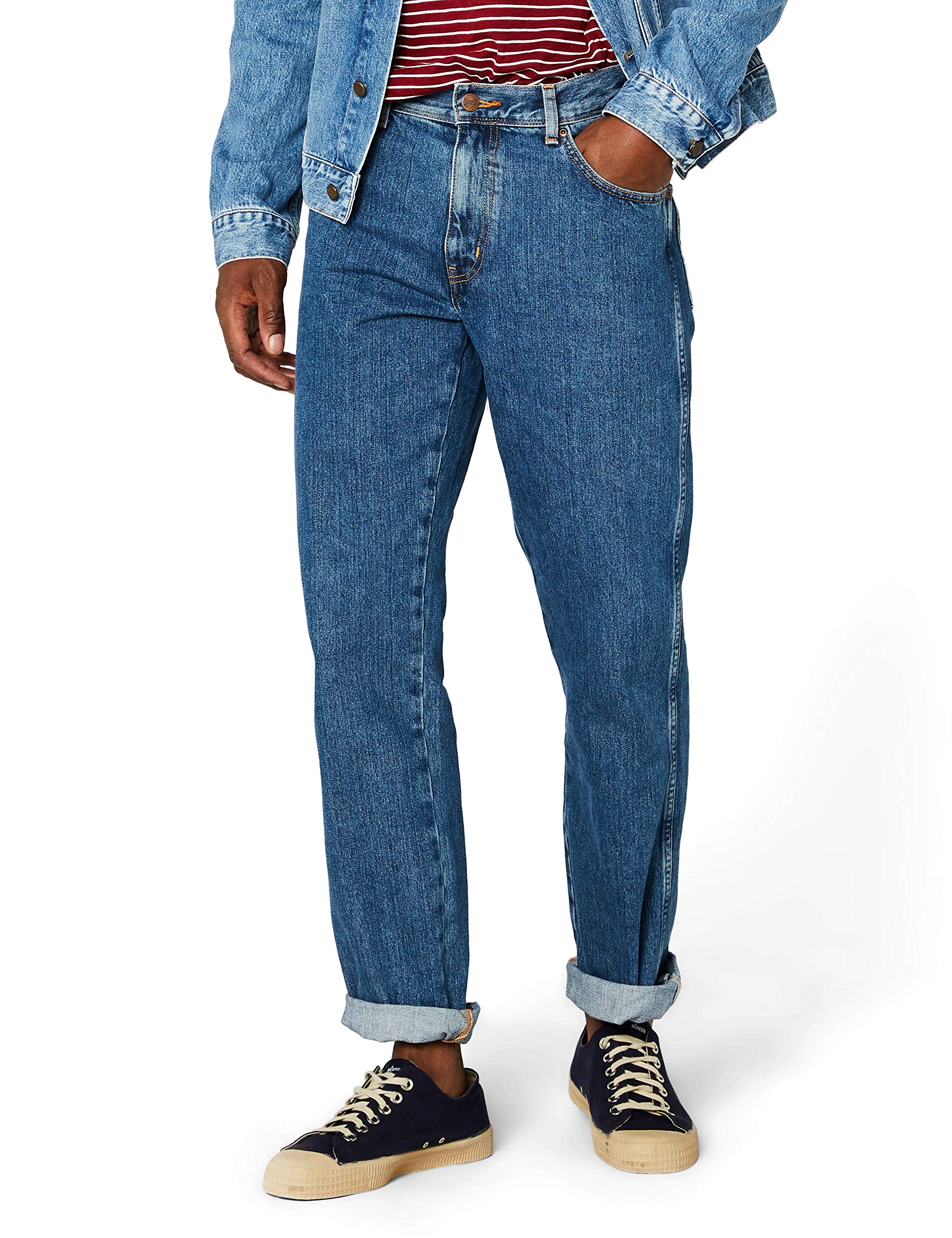 Wrangler Herren Texas 821 Authentic Straight Jeans, Vintage Stonewash, 42W / 36L