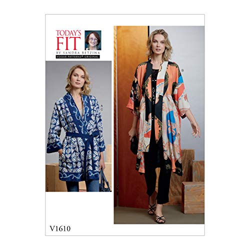 Vogue V1610A Easy Damen Gürtel Kimono Schnittmuster alle Größen