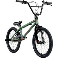 Bullseye Project 301 BMX für Mädchen Jungen 145 cm mit 4 Pegs und 360° Rotor, Einsteiger Fahrrad 20 Zoll Kinder Jugendliche Unisex mit Bremsen und Kettenschutz (23 cm, Khaki)