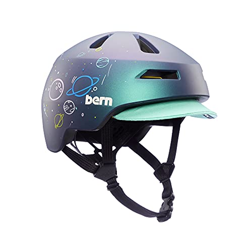 Bern Jugendliche, Unisex Nino 2.0 Helm, Metallic Space Splat, M