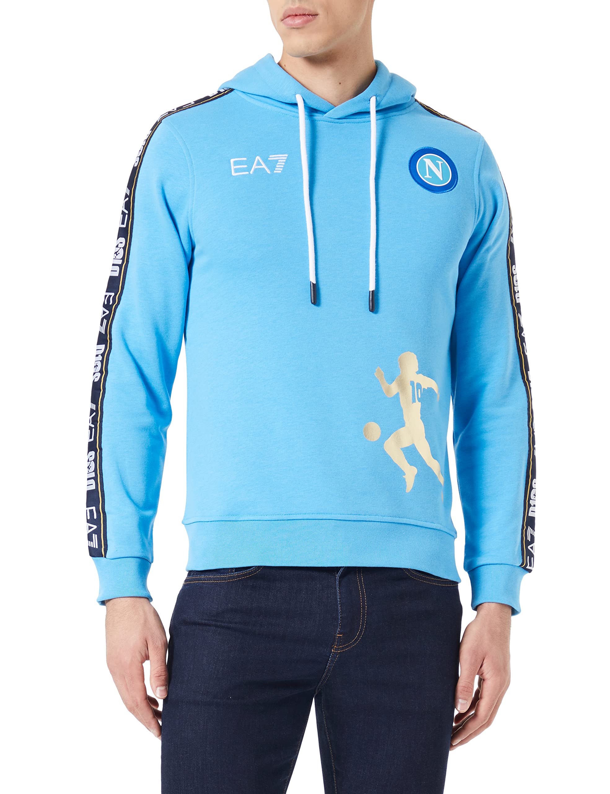 SSC Napoli Herren D10s hellblau Special Edition Sweatshirt, XL