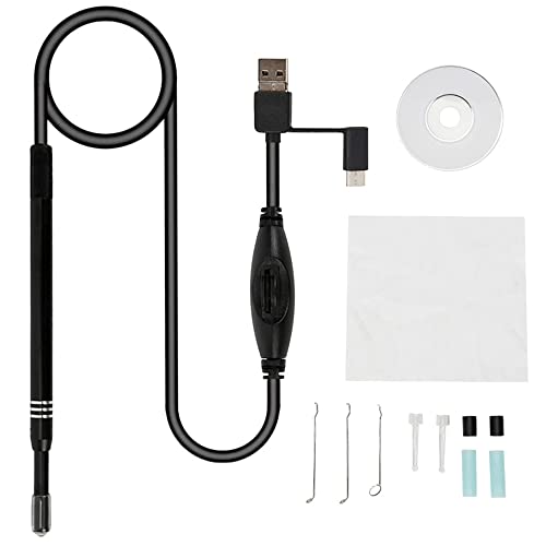 Ximgirl Ear Wax Remover Tool, 5.5mm Ear Endoscope, 3 in 1 USB HD Visual Endoscope Ear Cleaner, IP65 Waterproof Ear Spoon Camera, Earwax Removal Endoscope, Ear Cleaning Tool with Camera for Android Sma