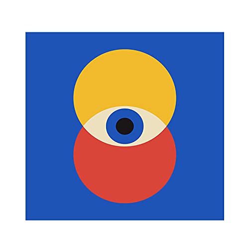 Modern abstrakte Augen geometrische Linie Wandkunst Leinwand Malerei Poster Nordische Drucke Bilder für Zuhause Wohnzimmer Dekoration (Color : C, Size : 60x60cm No Frame)