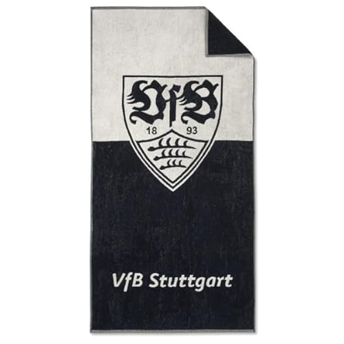 VfB Stuttgart Badetuch Wappen schwarz 70x180 cm