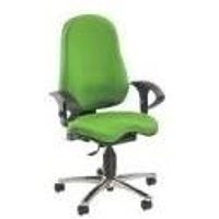 Topstar Bürostuhl Sitness 25,40cm (10), Stoffbezug: apfelgrün ergonomischer Orthositz, inkl. Armlehnen Typ U2 (SI59U G05)