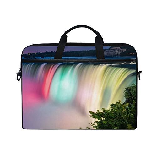 LUNLUMO Beauty Rainbow Falls Water 38,1 cm Laptop- und Tablettasche, langlebig, für Business/Uni/Damen/Herren