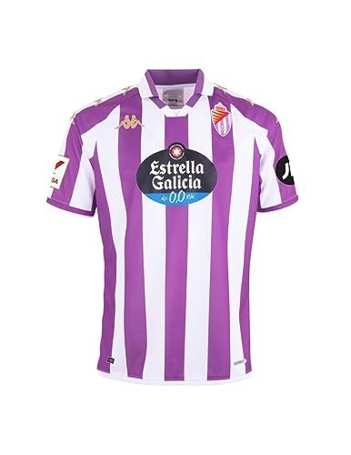 Kappa Herren Kombat Home Valladolid Tshirt, dunkelviolett/weiß, L