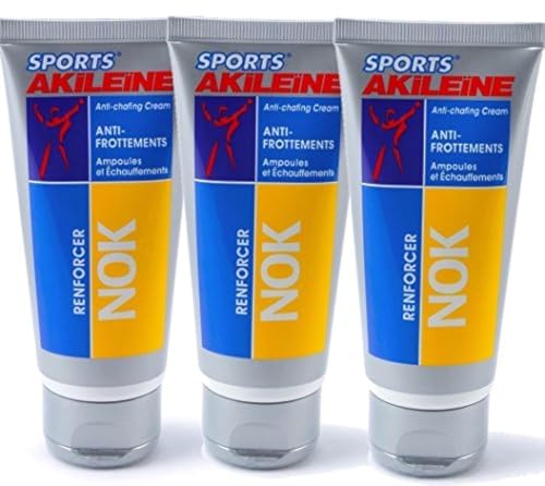 Akileïne Sports NOK Hautschutzcreme, schützt vor Reibung, 3 x 75 ml