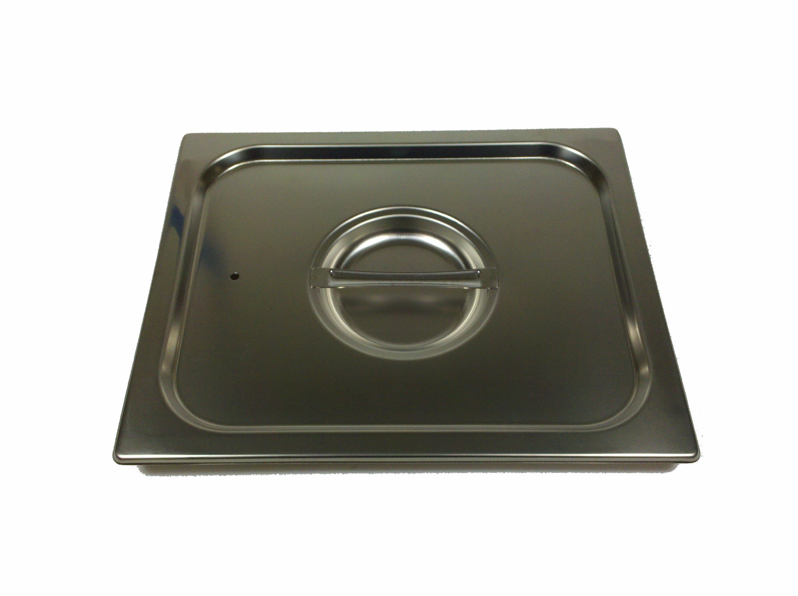 Paderno World Cuisine 12 1/2 inches by 10 1/2 inches Stainless-steel Lid with Seal for Hotel Pan - 1/2