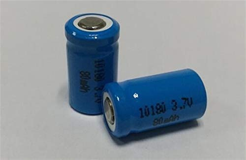 NO LOGO 4pcs Lithium-Batterie 10180 80mAh 3,7 V Akku-10 * 18 (Größe : 3.7V)