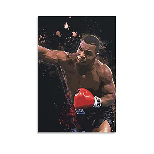 RIDAEX Poster und Drucke 60 * 90cm Senza Cornice Mike Tyson Poster Canvas Wall Art Room Pictures for Bedroom Gifts Decor