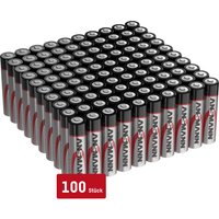 ANSMANN Batterien AAA 100 Stück - Alkaline Micro Batterie ideal für Lichterkette, LED Taschenlampe, Spielzeug, Fernbedienung, Wetterstation, Radio, Nachtlicht, Uhr