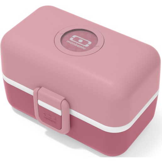 monbento - MB Tresor Rosa Blush Brotdose Kinder mit Trennwand - Bento Box Kids mit Fächer - Individuell Gestaltbar - Snack Box