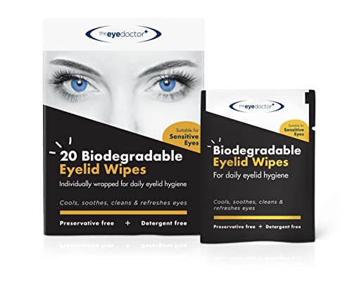 The Eye Doctor Augenlidtücher - 200x Einweg-Augenlidtücher - Geeignet für empfindliche Augen, trockene Augen, Blepharitis und MGD - Augenlidtücher ohne Reinigungsmittel oder Konservierungsstoffe