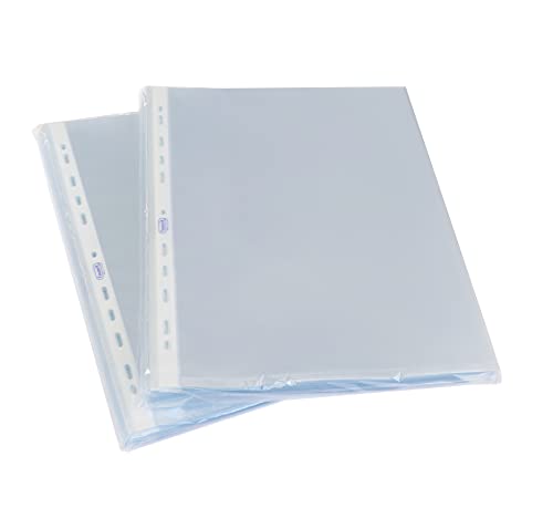 Favorit Perforierte Transparenthüllen, 22 x 30 cm, geeignet für A4-Dokumente, glänzend, 2 Packungen à 100 Stück