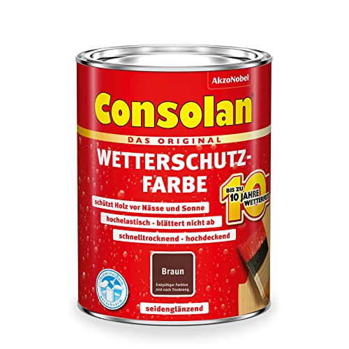 Consolan Wetterschutz-Farbe (750 ml, braun)