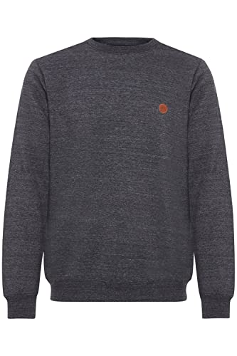 Indicode Herren Arkady Sweatshirt O-Neck Pullover Pulli, Größe:L, Farbe:Black Mix (998)