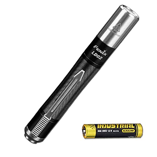 Fenix Unisex - Erwachsene LD02 V2.0 Taschenlampe, schwarz, 9,2 cm