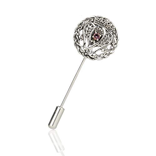 Eburya Luckenbooth Brosche - schottische Outlander Anstecknadel aus Sterling Silber