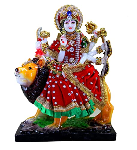 eSplanade Resin Maa Durga MATA Rani Sherawali Murti Idol Statue Sculpture (1561APC)