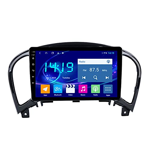 Auto-GPS-Navigation, 9 Zoll DSP 4G Autoradio-Player für Nissan Juke 2010-2014, Autoradio 4G + 64G Android 10 Touchscreen Mirror-Link-Player