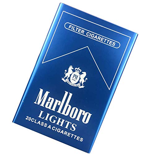 AADEE Zigarettenetui aus Aluminium, automatisch, modern und elegant, kann 20 Zigaretten halten, Anti-Extrusion, spritzwassergeschützt, klein und tragbar, blau (Blau) - 07O03CHW14A7IFC