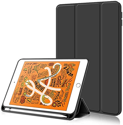 Arktis iPad Hülle, Pencil Smart Case kompatibel mit iPad Air 10,2" (2020) [Sleep & Wake-Up-Funktion] Schutzhülle Smart Case Schwarz