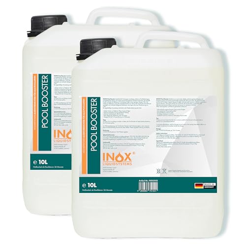 INOX® Pool Booster, 2 x 10L - Poolreiniger Algenentferner Pooldesinfektion