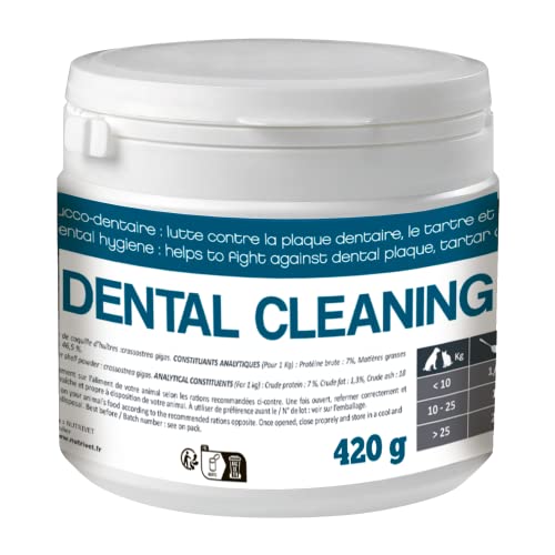 NUTRIVET - Dental Cleaning - Ergänzungsfuttermittel - Hunde & Katzen - Mundhygiene - Glas 420 g